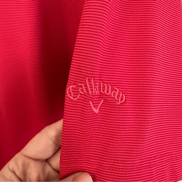 Callaway Opti Dri Men’s Short Sleeve micro Striped Golf Polo Size XXL GUC - Picture 6 of 9